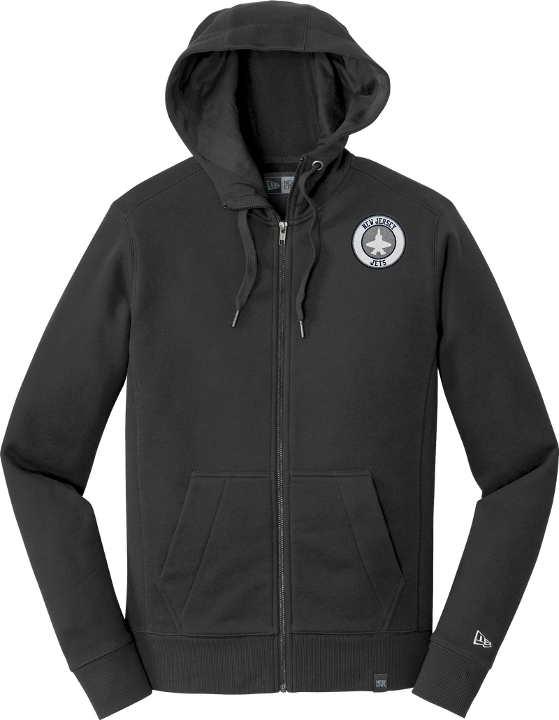 NJ Jets New Era French Terry Full-Zip Hoodie