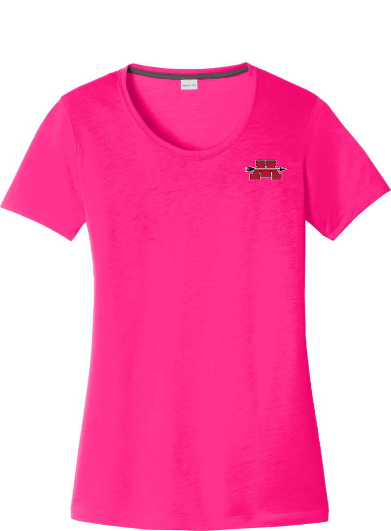 Mercer Arrows Ladies PosiCharge Competitor Cotton Touch Scoop Neck Tee