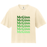 McGinn Elementary 'Repeating Mcginn' Comfort Colors Women’s Heavyweight Boxy Tee