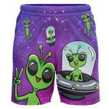 Brooklyn Aviators Alien Adult Workout Wear Shorts