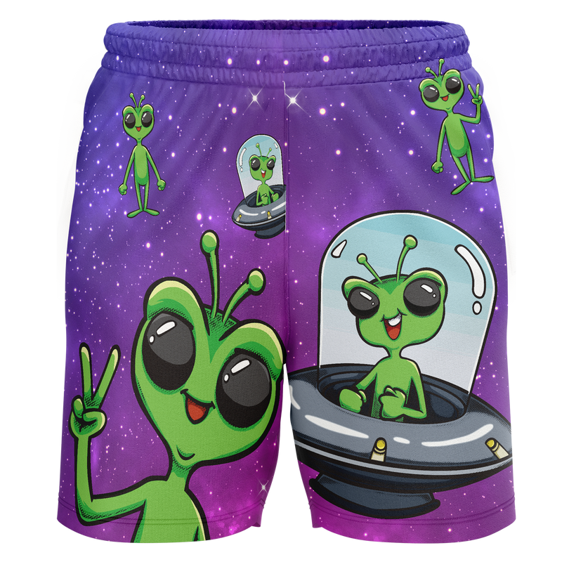 Brooklyn Aviators Alien Adult Workout Wear Shorts
