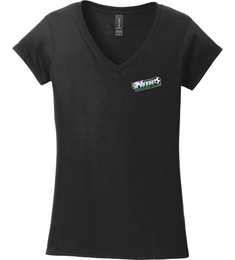 Nitro Soccer Softstyle Ladies Fit V-Neck T-Shirt