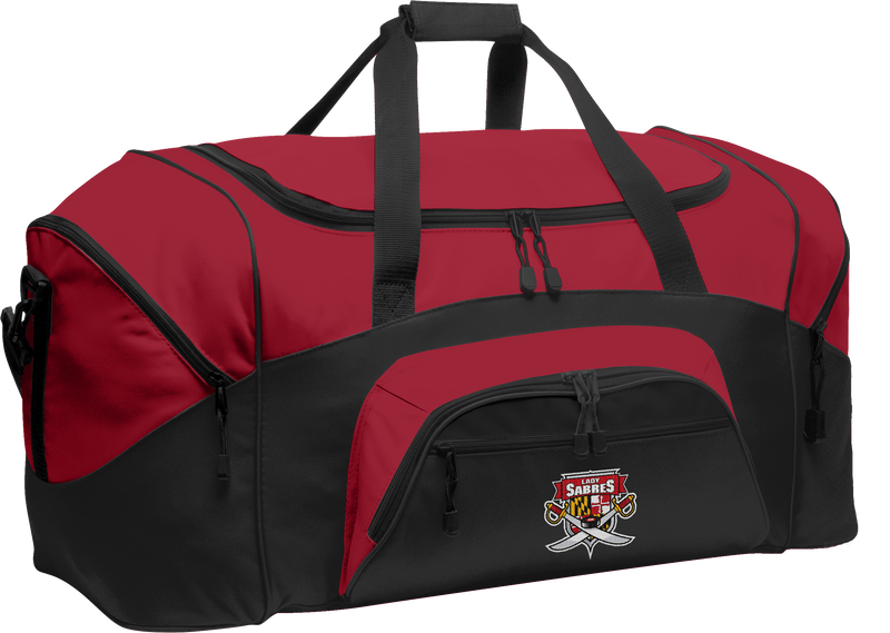 SOMD Lady Sabres Standard Colorblock Sport Duffel