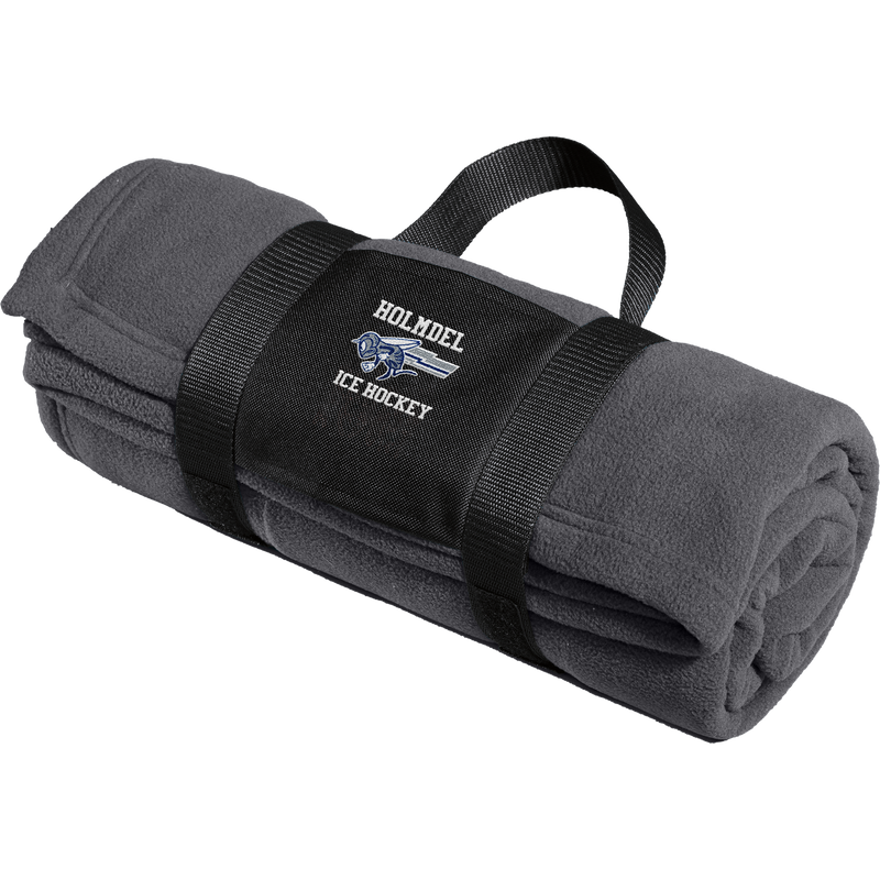 Holmdel Hockey Fleece Blanket with Carrying Strap