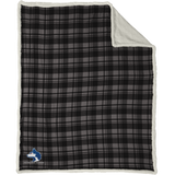 Pittsburgh Huskies Flannel Sherpa Blanket