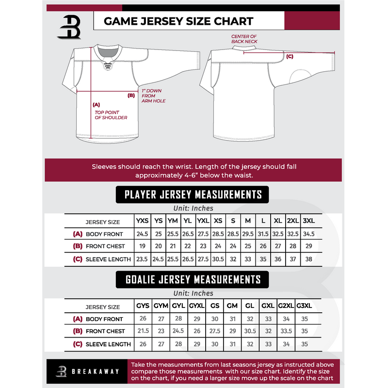 Black Bear Selects Youth Goalie Reversible Sublimated Jersey