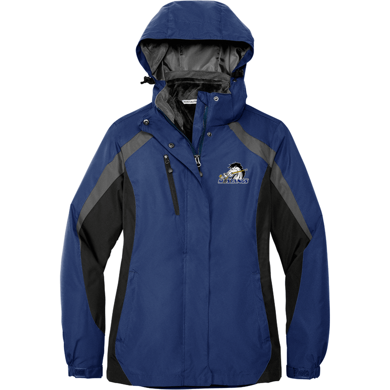 Mid-State Mustangs Ladies Colorblock 3-in-1 Jacket