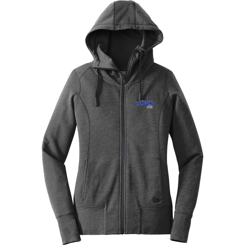 Ironbound New Era Ladies Tri-Blend Fleece Full-Zip Hoodie