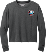 Jersey Shore Whalers New Era Ladies Tri-Blend Fleece Crop Crew