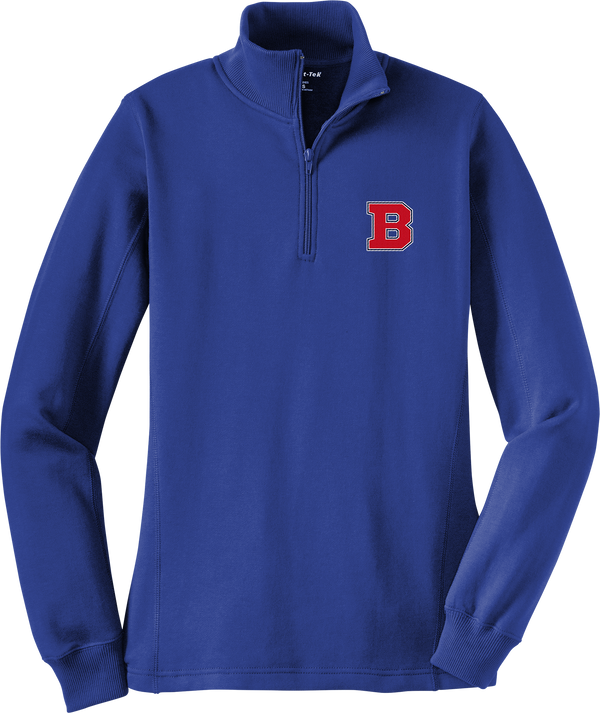 CT Bobcats Ladies 1/4-Zip Sweatshirt