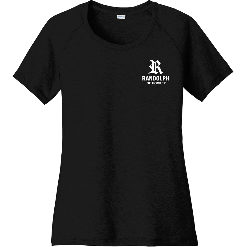 Randolph Hockey Ladies PosiCharge Tri-Blend Wicking Scoop Neck Raglan Tee