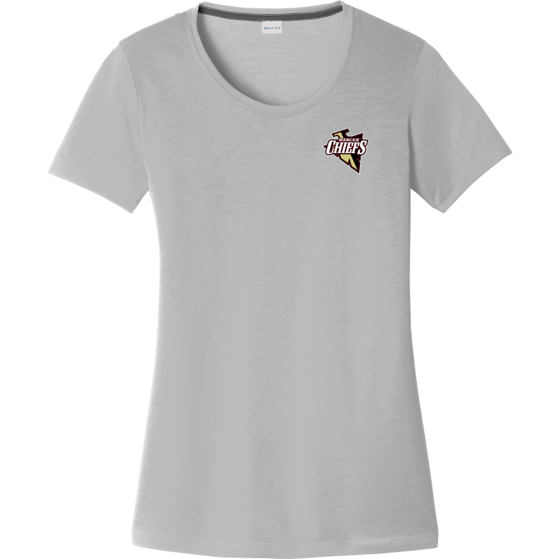 Mercer Chiefs Ladies PosiCharge Competitor Cotton Touch Scoop Neck Tee