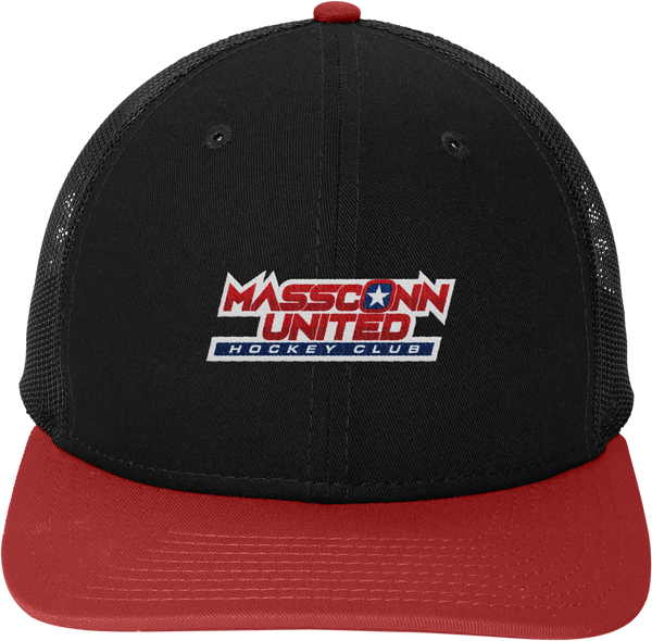 Mass Conn United New Era Snapback Low Profile Trucker Cap