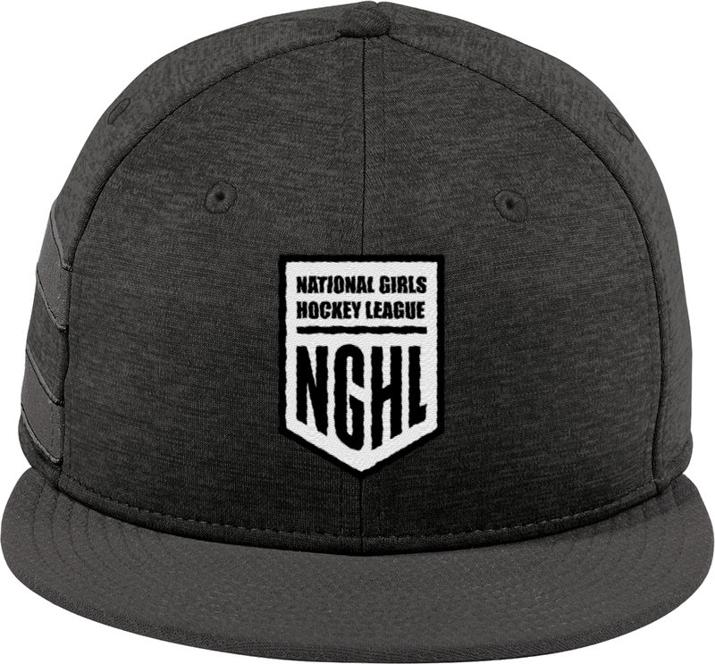 NGHL New Era Shadow Heather Striped Flat Bill Snapback Cap