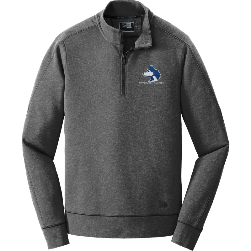 Pittsburgh Huskies New Era Tri-Blend Fleece 1/4-Zip Pullover