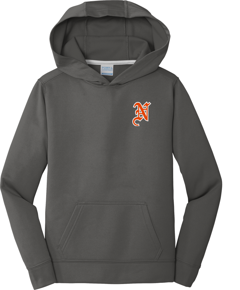 Midd North Hockey Youth Performance Fleece Pullover Hooded Sweatshirt