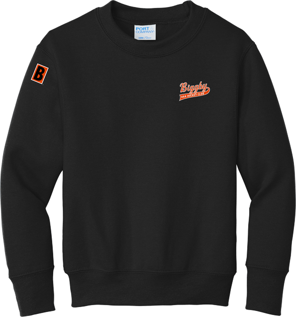 Biggby Coffee AAA Youth Core Fleece Crewneck Sweatshirt