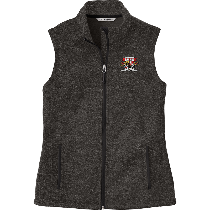 SOMD Sabres Ladies Sweater Fleece Vest