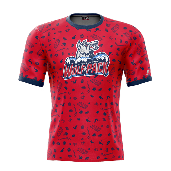 Hartford Jr. Wolfpack Girls Youth Sublimated Pattern Tee