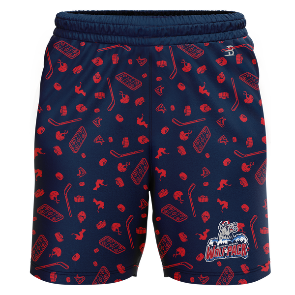 Hartford Jr. Wolfpack Girls Adult Sublimated Pattern Shorts