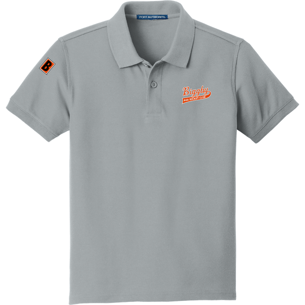 Biggby Coffee AAA Youth Core Classic Pique Polo