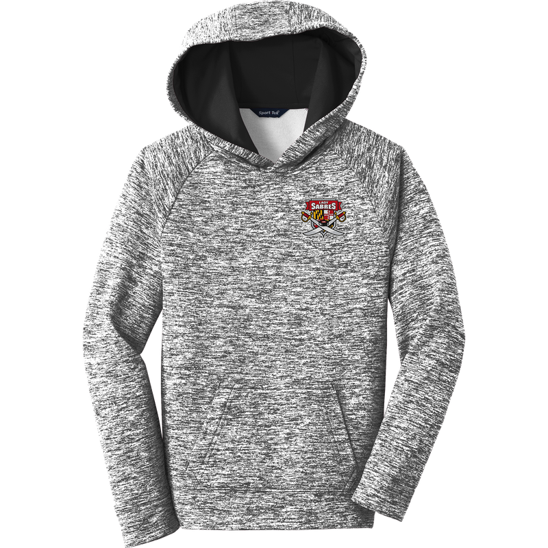 SOMD Lady Sabres Youth PosiCharge Electric Heather Fleece Hooded Pullover