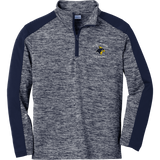 Delaware Jr. Blue Hens Youth PosiCharge Electric Heather Colorblock 1/4-Zip Pullover