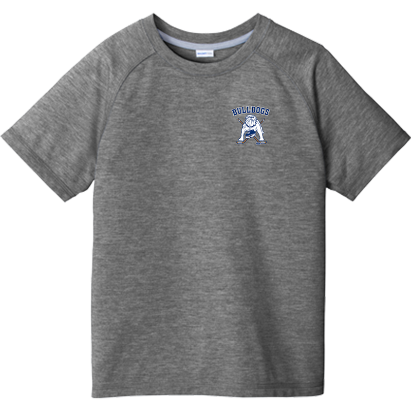 Chicago Bulldogs Youth PosiCharge Tri-Blend Wicking Raglan Tee