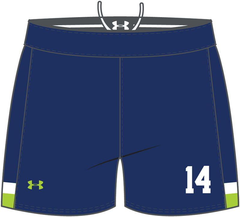 CLC Lacrosse UA Women's Gametime 5 Inch Short (Navy)