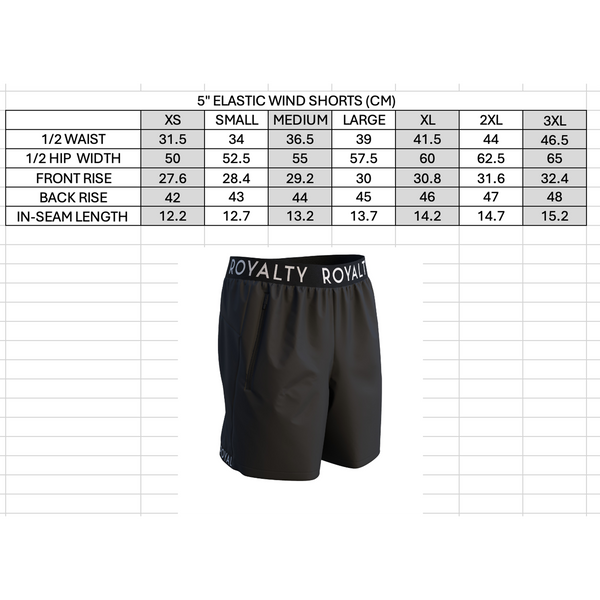 Chicago Phantoms Royalty Elastic 5in Wind Shorts